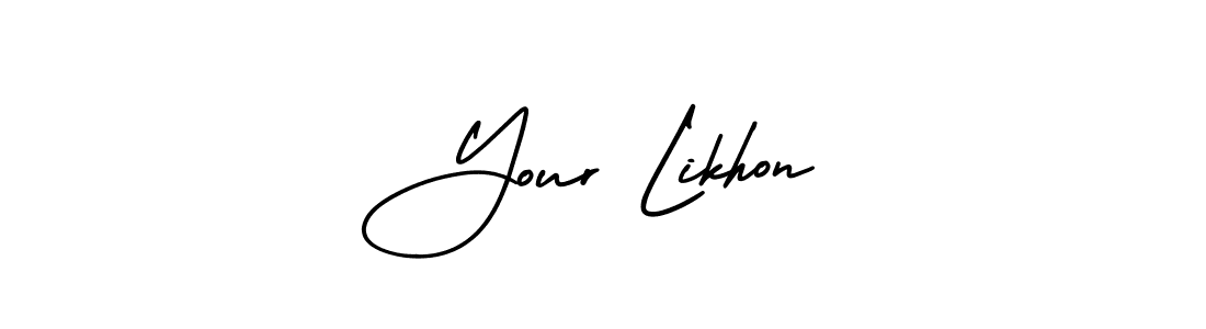 How to Draw Your Likhon signature style? AmerikaSignatureDemo-Regular is a latest design signature styles for name Your Likhon. Your Likhon signature style 3 images and pictures png