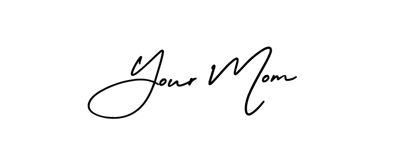 Similarly AmerikaSignatureDemo-Regular is the best handwritten signature design. Signature creator online .You can use it as an online autograph creator for name Your Mom. Your Mom signature style 3 images and pictures png