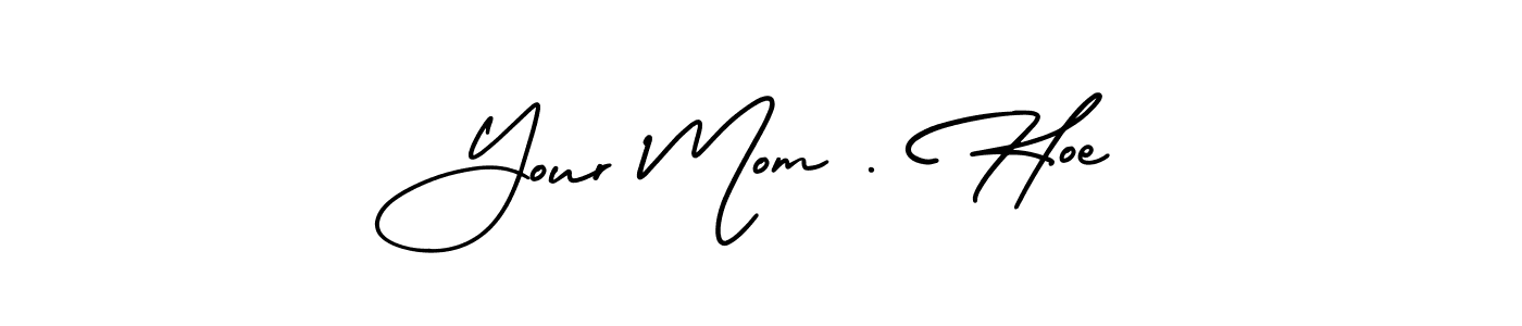 How to make Your Mom . Hoe name signature. Use AmerikaSignatureDemo-Regular style for creating short signs online. This is the latest handwritten sign. Your Mom . Hoe signature style 3 images and pictures png