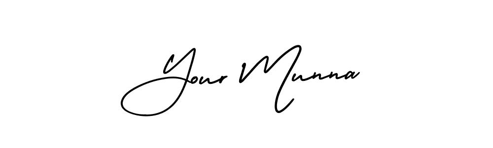 Make a short Your Munna signature style. Manage your documents anywhere anytime using AmerikaSignatureDemo-Regular. Create and add eSignatures, submit forms, share and send files easily. Your Munna signature style 3 images and pictures png