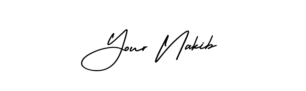 AmerikaSignatureDemo-Regular is a professional signature style that is perfect for those who want to add a touch of class to their signature. It is also a great choice for those who want to make their signature more unique. Get Your Nakib name to fancy signature for free. Your Nakib signature style 3 images and pictures png