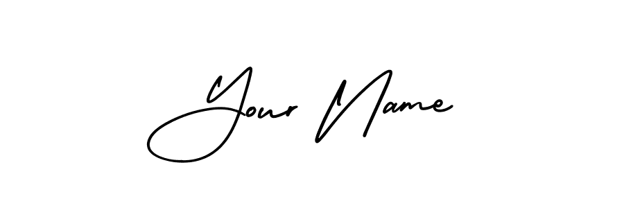 The best way (AmerikaSignatureDemo-Regular) to make a short signature is to pick only two or three words in your name. The name Your Name include a total of six letters. For converting this name. Your Name signature style 3 images and pictures png