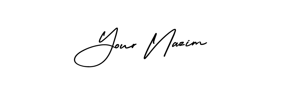 Also we have Your Nazim name is the best signature style. Create professional handwritten signature collection using AmerikaSignatureDemo-Regular autograph style. Your Nazim signature style 3 images and pictures png