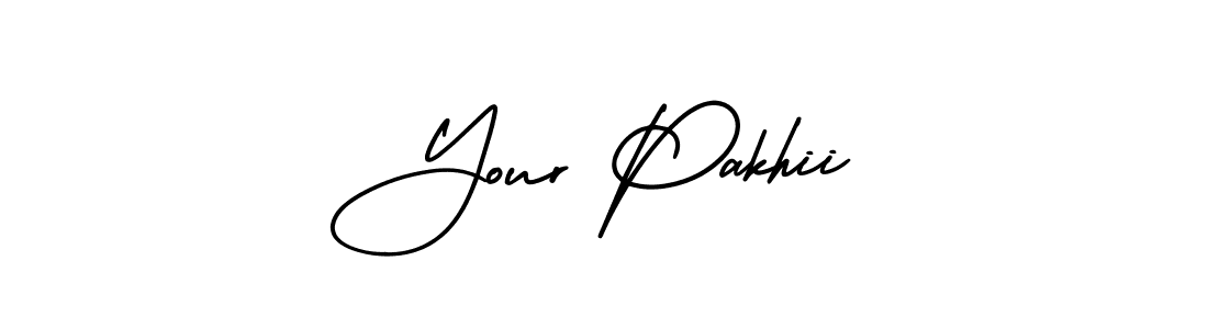 How to make Your Pakhii name signature. Use AmerikaSignatureDemo-Regular style for creating short signs online. This is the latest handwritten sign. Your Pakhii signature style 3 images and pictures png