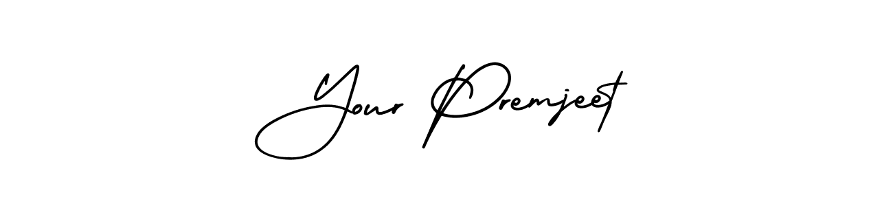Your Premjeet stylish signature style. Best Handwritten Sign (AmerikaSignatureDemo-Regular) for my name. Handwritten Signature Collection Ideas for my name Your Premjeet. Your Premjeet signature style 3 images and pictures png