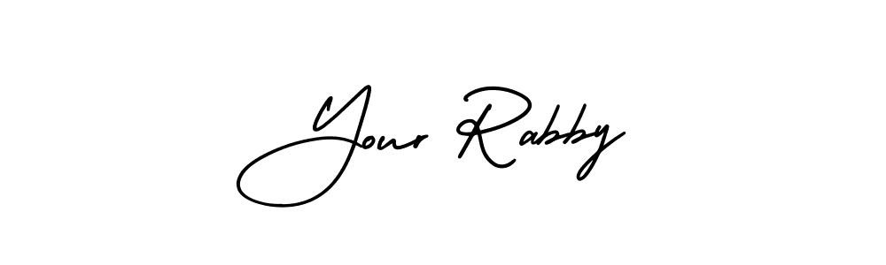 Create a beautiful signature design for name Your Rabby. With this signature (AmerikaSignatureDemo-Regular) fonts, you can make a handwritten signature for free. Your Rabby signature style 3 images and pictures png
