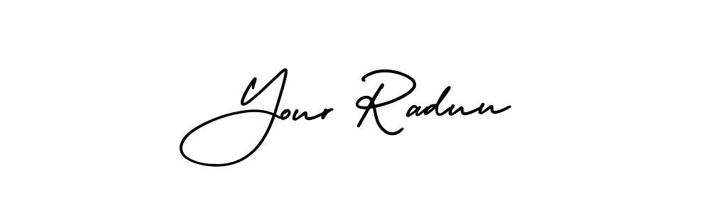 Create a beautiful signature design for name Your Raduu. With this signature (AmerikaSignatureDemo-Regular) fonts, you can make a handwritten signature for free. Your Raduu signature style 3 images and pictures png