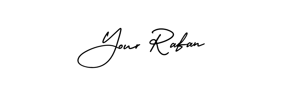 Similarly AmerikaSignatureDemo-Regular is the best handwritten signature design. Signature creator online .You can use it as an online autograph creator for name Your Rafan. Your Rafan signature style 3 images and pictures png