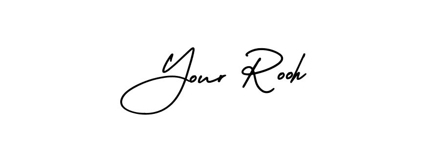 Design your own signature with our free online signature maker. With this signature software, you can create a handwritten (AmerikaSignatureDemo-Regular) signature for name Your Rooh. Your Rooh signature style 3 images and pictures png