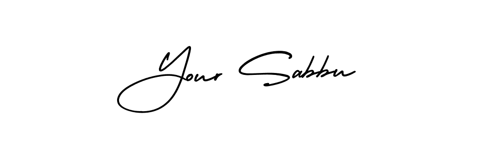 Your Sabbu stylish signature style. Best Handwritten Sign (AmerikaSignatureDemo-Regular) for my name. Handwritten Signature Collection Ideas for my name Your Sabbu. Your Sabbu signature style 3 images and pictures png