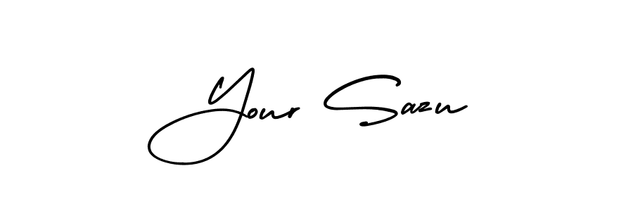 Also we have Your Sazu name is the best signature style. Create professional handwritten signature collection using AmerikaSignatureDemo-Regular autograph style. Your Sazu signature style 3 images and pictures png