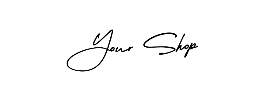 How to make Your Shop name signature. Use AmerikaSignatureDemo-Regular style for creating short signs online. This is the latest handwritten sign. Your Shop signature style 3 images and pictures png