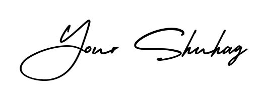 The AmerikaSignatureDemo-Regular signature style provides a bold statement for name Your Shuhag. Designed for business owners, executives, and leaders. Your Shuhag signature style 3 images and pictures png