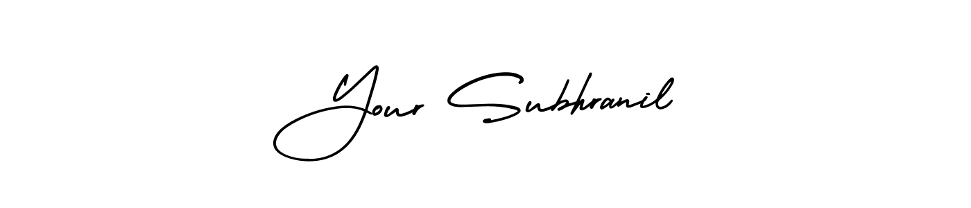 if you are searching for the best signature style for your name Your Subhranil. so please give up your signature search. here we have designed multiple signature styles  using AmerikaSignatureDemo-Regular. Your Subhranil signature style 3 images and pictures png