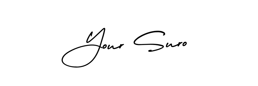 Design your own signature with our free online signature maker. With this signature software, you can create a handwritten (AmerikaSignatureDemo-Regular) signature for name Your Suro. Your Suro signature style 3 images and pictures png