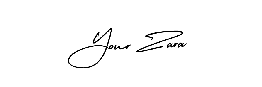 You should practise on your own different ways (AmerikaSignatureDemo-Regular) to write your name (Your Zara) in signature. don't let someone else do it for you. Your Zara signature style 3 images and pictures png
