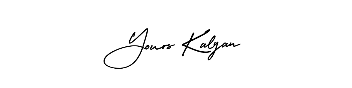 Also we have Yours Kalyan name is the best signature style. Create professional handwritten signature collection using AmerikaSignatureDemo-Regular autograph style. Yours Kalyan signature style 3 images and pictures png