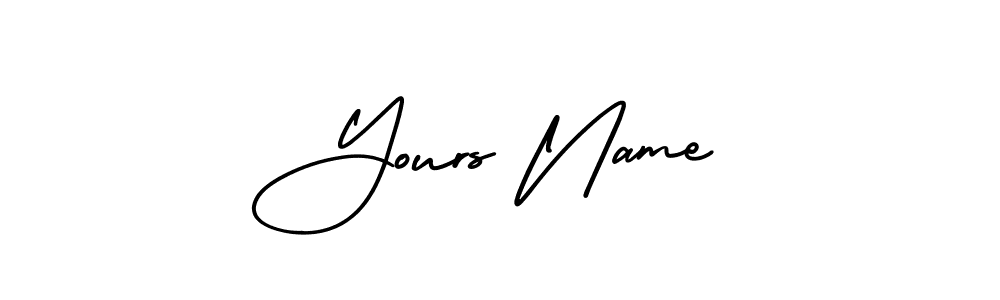 You should practise on your own different ways (AmerikaSignatureDemo-Regular) to write your name (Yours Name) in signature. don't let someone else do it for you. Yours Name signature style 3 images and pictures png