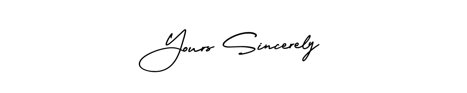 This is the best signature style for the Yours Sincerely name. Also you like these signature font (AmerikaSignatureDemo-Regular). Mix name signature. Yours Sincerely signature style 3 images and pictures png