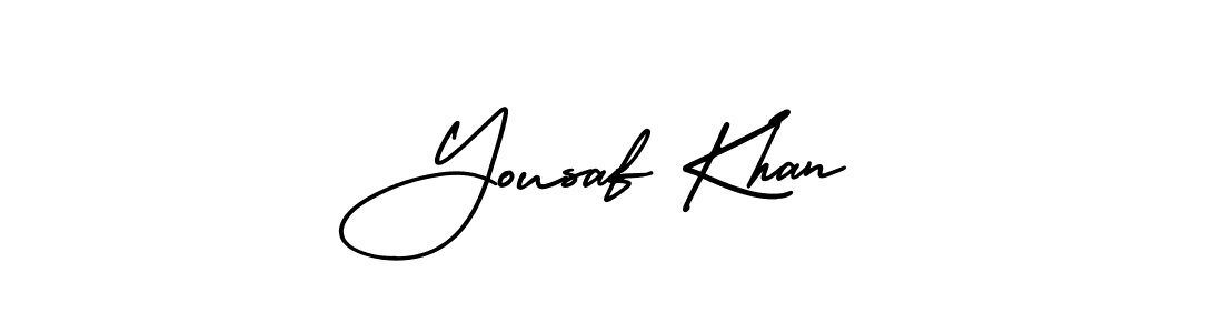 Yousaf Khan stylish signature style. Best Handwritten Sign (AmerikaSignatureDemo-Regular) for my name. Handwritten Signature Collection Ideas for my name Yousaf Khan. Yousaf Khan signature style 3 images and pictures png