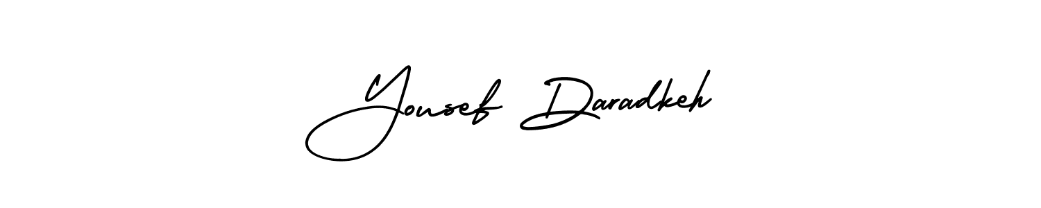 Also we have Yousef Daradkeh name is the best signature style. Create professional handwritten signature collection using AmerikaSignatureDemo-Regular autograph style. Yousef Daradkeh signature style 3 images and pictures png