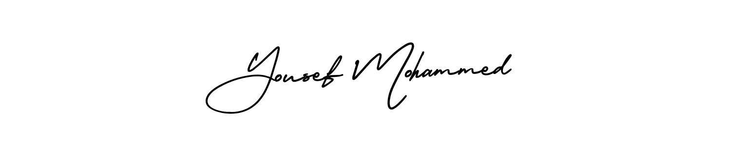 Make a short Yousef Mohammed signature style. Manage your documents anywhere anytime using AmerikaSignatureDemo-Regular. Create and add eSignatures, submit forms, share and send files easily. Yousef Mohammed signature style 3 images and pictures png