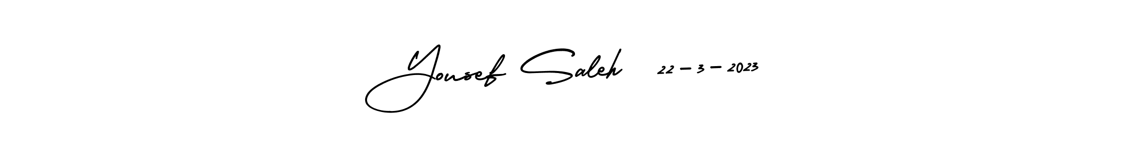 Also we have Yousef Saleh  22-3-2023 name is the best signature style. Create professional handwritten signature collection using AmerikaSignatureDemo-Regular autograph style. Yousef Saleh  22-3-2023 signature style 3 images and pictures png