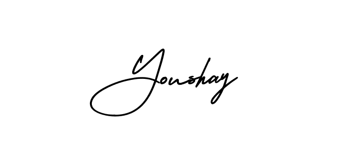 AmerikaSignatureDemo-Regular is a professional signature style that is perfect for those who want to add a touch of class to their signature. It is also a great choice for those who want to make their signature more unique. Get Youshay name to fancy signature for free. Youshay signature style 3 images and pictures png