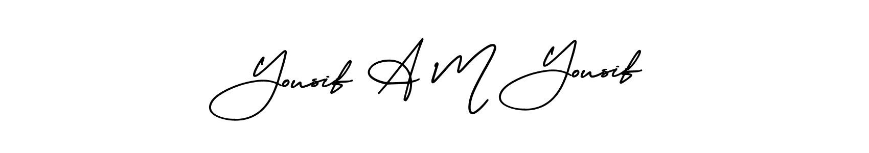 Also we have Yousif A M Yousif name is the best signature style. Create professional handwritten signature collection using AmerikaSignatureDemo-Regular autograph style. Yousif A M Yousif signature style 3 images and pictures png