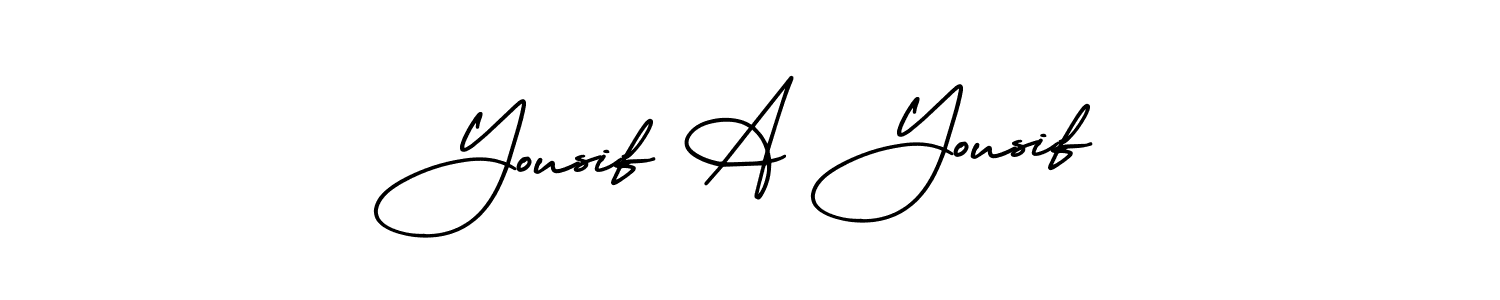 if you are searching for the best signature style for your name Yousif A Yousif. so please give up your signature search. here we have designed multiple signature styles  using AmerikaSignatureDemo-Regular. Yousif A Yousif signature style 3 images and pictures png