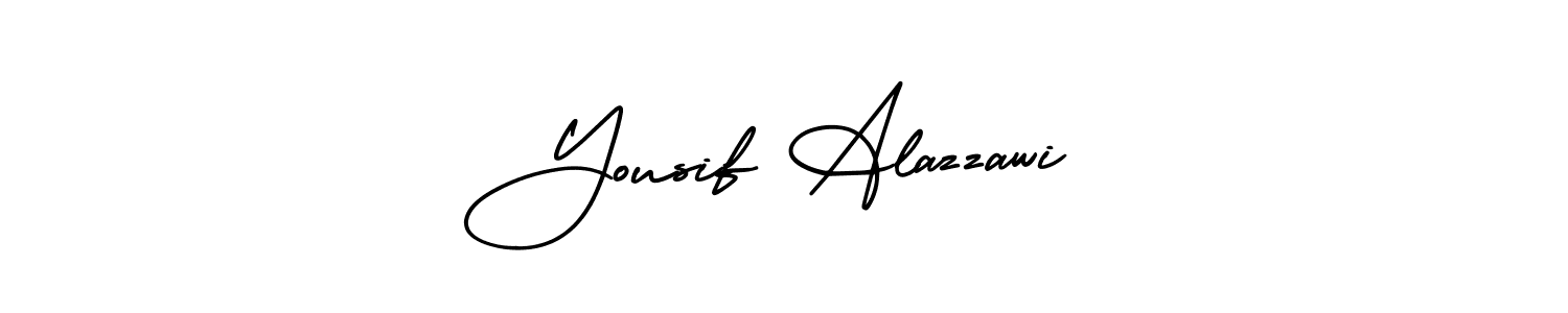 Create a beautiful signature design for name Yousif Alazzawi. With this signature (AmerikaSignatureDemo-Regular) fonts, you can make a handwritten signature for free. Yousif Alazzawi signature style 3 images and pictures png