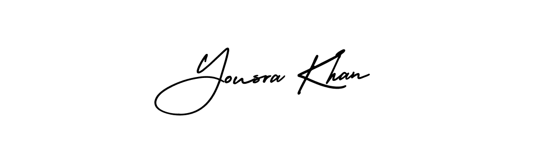 How to make Yousra Khan signature? AmerikaSignatureDemo-Regular is a professional autograph style. Create handwritten signature for Yousra Khan name. Yousra Khan signature style 3 images and pictures png