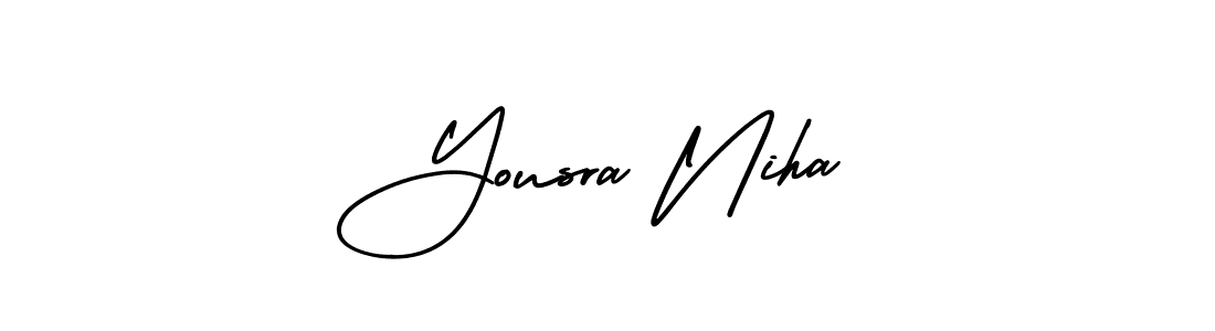 Check out images of Autograph of Yousra Niha name. Actor Yousra Niha Signature Style. AmerikaSignatureDemo-Regular is a professional sign style online. Yousra Niha signature style 3 images and pictures png