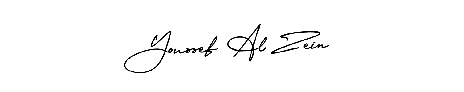 Youssef Al Zein stylish signature style. Best Handwritten Sign (AmerikaSignatureDemo-Regular) for my name. Handwritten Signature Collection Ideas for my name Youssef Al Zein. Youssef Al Zein signature style 3 images and pictures png