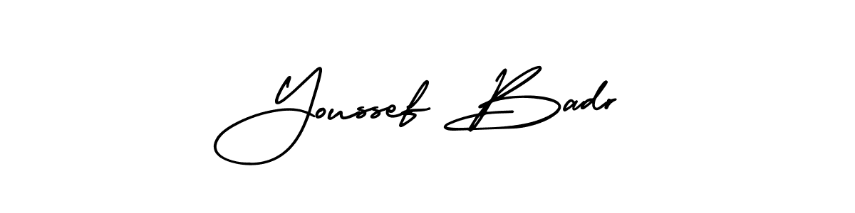 Design your own signature with our free online signature maker. With this signature software, you can create a handwritten (AmerikaSignatureDemo-Regular) signature for name Youssef Badr. Youssef Badr signature style 3 images and pictures png