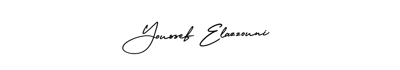 Design your own signature with our free online signature maker. With this signature software, you can create a handwritten (AmerikaSignatureDemo-Regular) signature for name Youssef Elazzouni. Youssef Elazzouni signature style 3 images and pictures png
