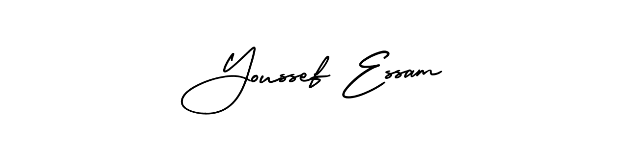 Use a signature maker to create a handwritten signature online. With this signature software, you can design (AmerikaSignatureDemo-Regular) your own signature for name Youssef Essam. Youssef Essam signature style 3 images and pictures png