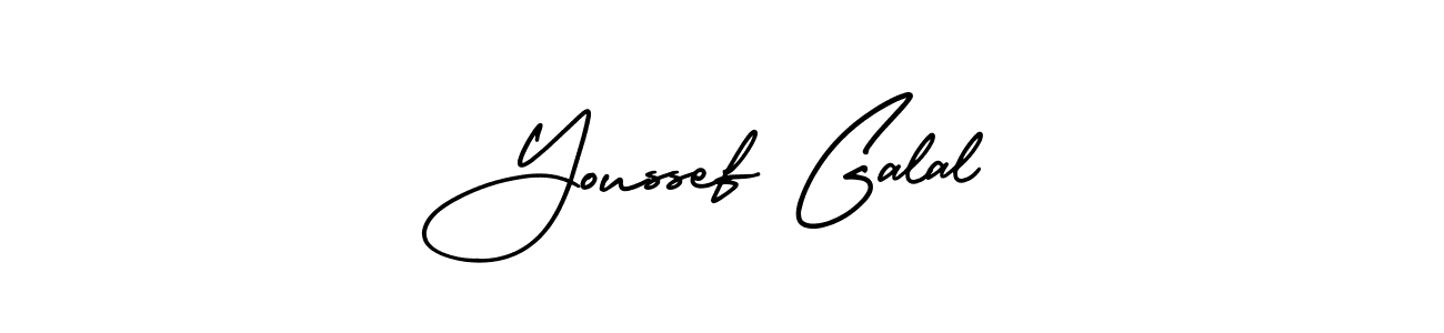 Also You can easily find your signature by using the search form. We will create Youssef Galal name handwritten signature images for you free of cost using AmerikaSignatureDemo-Regular sign style. Youssef Galal signature style 3 images and pictures png