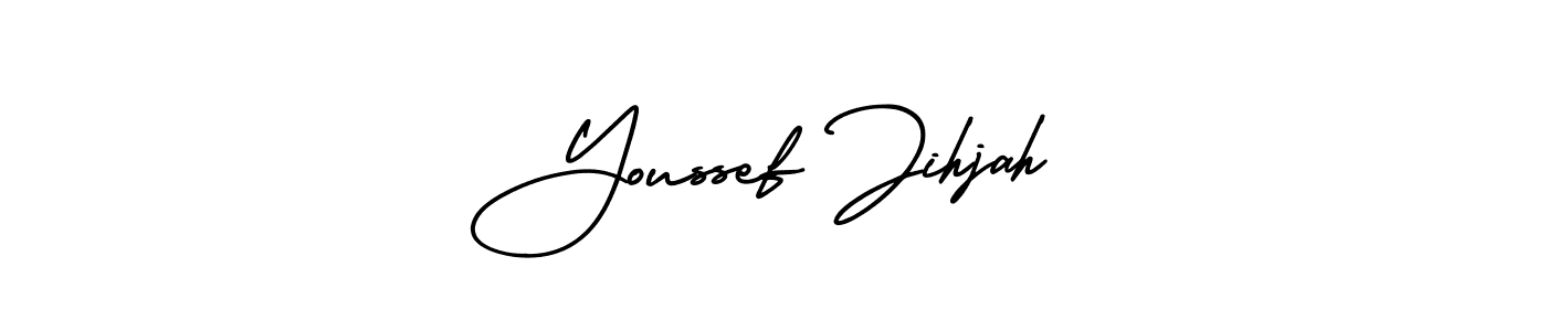 This is the best signature style for the Youssef Jihjah name. Also you like these signature font (AmerikaSignatureDemo-Regular). Mix name signature. Youssef Jihjah signature style 3 images and pictures png