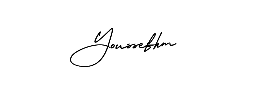 Similarly AmerikaSignatureDemo-Regular is the best handwritten signature design. Signature creator online .You can use it as an online autograph creator for name Youssefhm. Youssefhm signature style 3 images and pictures png