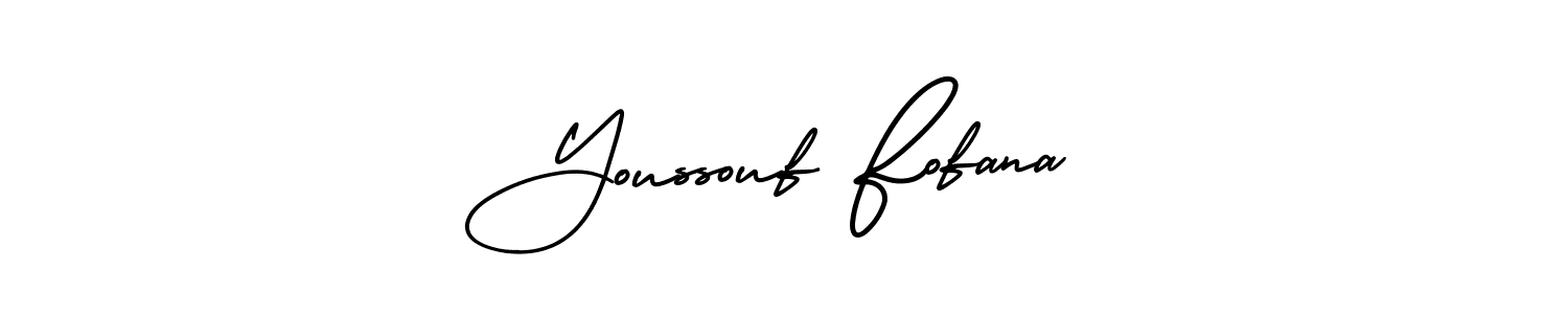 The best way (AmerikaSignatureDemo-Regular) to make a short signature is to pick only two or three words in your name. The name Youssouf Fofana include a total of six letters. For converting this name. Youssouf Fofana signature style 3 images and pictures png