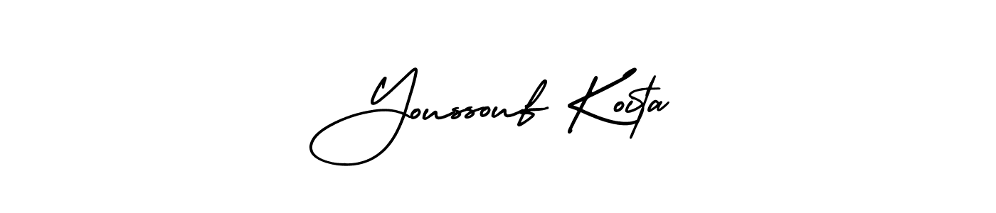 Also You can easily find your signature by using the search form. We will create Youssouf Koita name handwritten signature images for you free of cost using AmerikaSignatureDemo-Regular sign style. Youssouf Koita signature style 3 images and pictures png