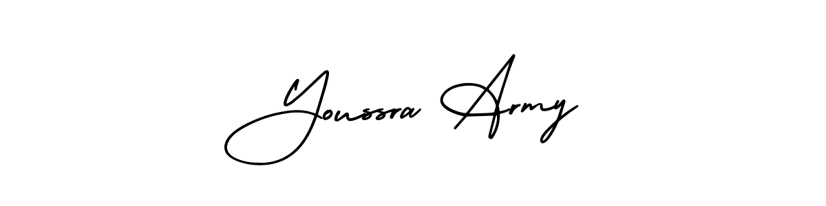 This is the best signature style for the Youssra Army name. Also you like these signature font (AmerikaSignatureDemo-Regular). Mix name signature. Youssra Army signature style 3 images and pictures png