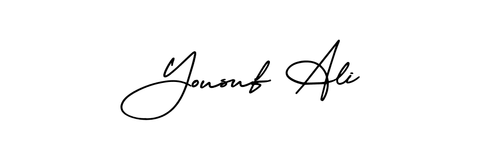 It looks lik you need a new signature style for name Yousuf Ali. Design unique handwritten (AmerikaSignatureDemo-Regular) signature with our free signature maker in just a few clicks. Yousuf Ali signature style 3 images and pictures png