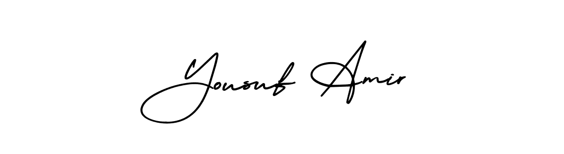 How to make Yousuf Amir signature? AmerikaSignatureDemo-Regular is a professional autograph style. Create handwritten signature for Yousuf Amir name. Yousuf Amir signature style 3 images and pictures png