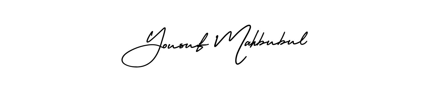 Make a beautiful signature design for name Yousuf Mahbubul. With this signature (AmerikaSignatureDemo-Regular) style, you can create a handwritten signature for free. Yousuf Mahbubul signature style 3 images and pictures png