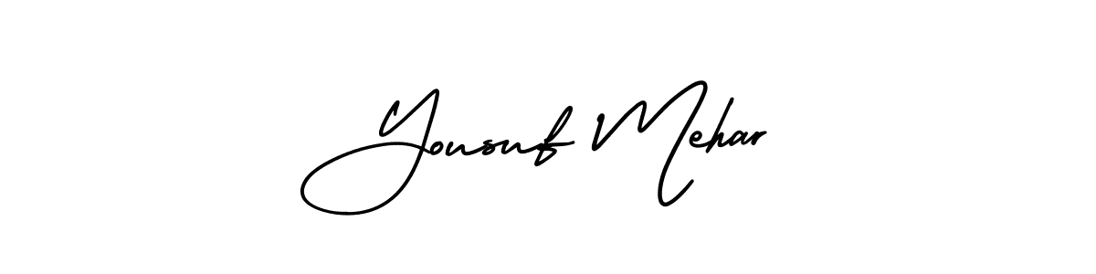 Similarly AmerikaSignatureDemo-Regular is the best handwritten signature design. Signature creator online .You can use it as an online autograph creator for name Yousuf Mehar. Yousuf Mehar signature style 3 images and pictures png