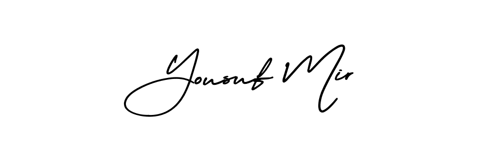 How to make Yousuf Mir name signature. Use AmerikaSignatureDemo-Regular style for creating short signs online. This is the latest handwritten sign. Yousuf Mir signature style 3 images and pictures png