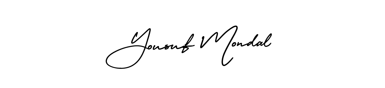AmerikaSignatureDemo-Regular is a professional signature style that is perfect for those who want to add a touch of class to their signature. It is also a great choice for those who want to make their signature more unique. Get Yousuf Mondal name to fancy signature for free. Yousuf Mondal signature style 3 images and pictures png