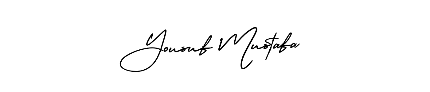 It looks lik you need a new signature style for name Yousuf Mustafa. Design unique handwritten (AmerikaSignatureDemo-Regular) signature with our free signature maker in just a few clicks. Yousuf Mustafa signature style 3 images and pictures png